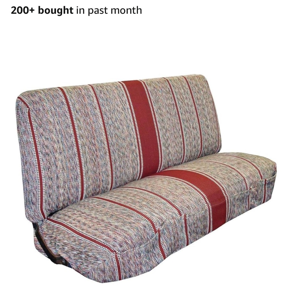 Saddle blanket bench seat cover for pickup truck